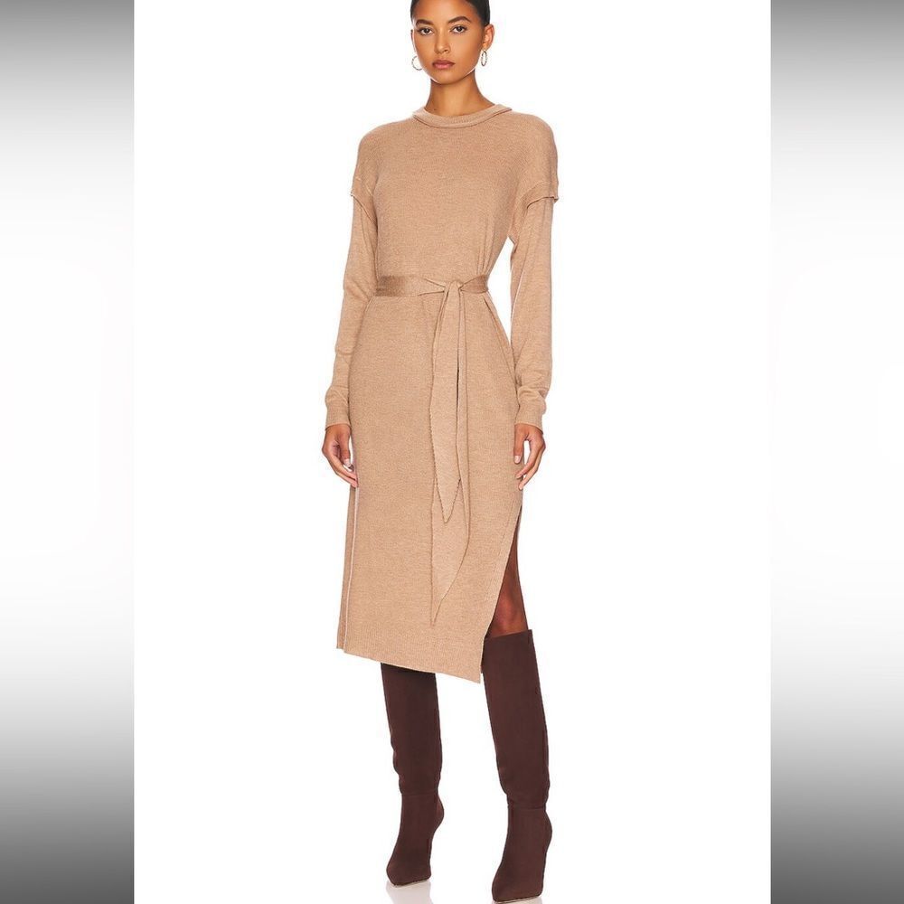 Heartloom Tan Long Sleeve Dress